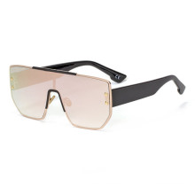 Oversized Square Sunglasses Women 2019 Luxury Brand Fashion Flat Top One Piece Men Gafas Shade Mirror UV400
